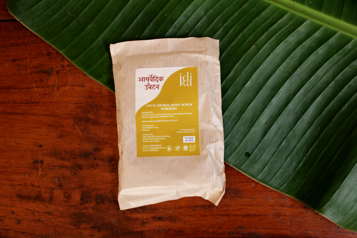 Idika's Natural Ubtan Scrub Powder