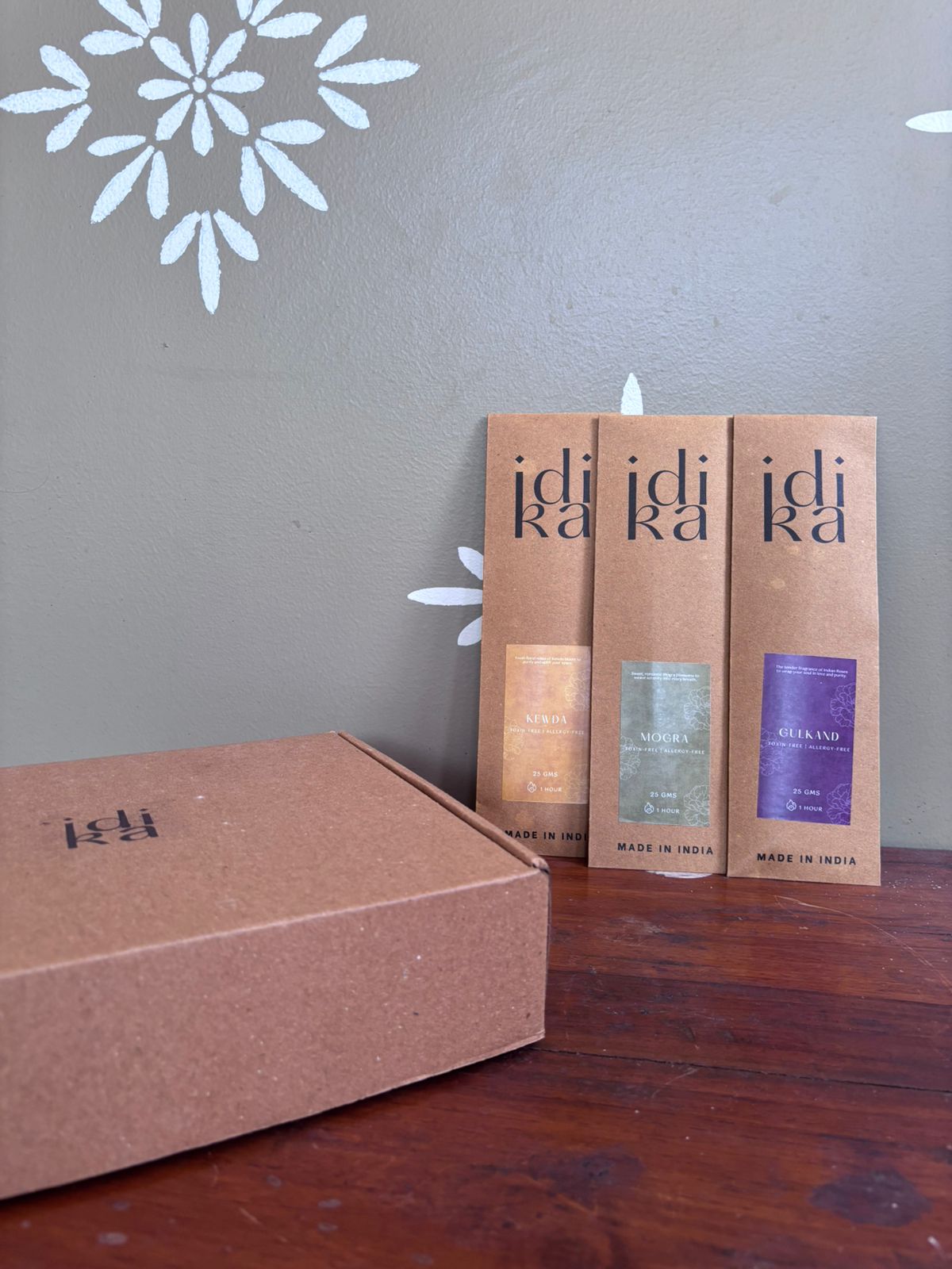 Luxury of Blossoms (Pack of 3 with Incense Holder)